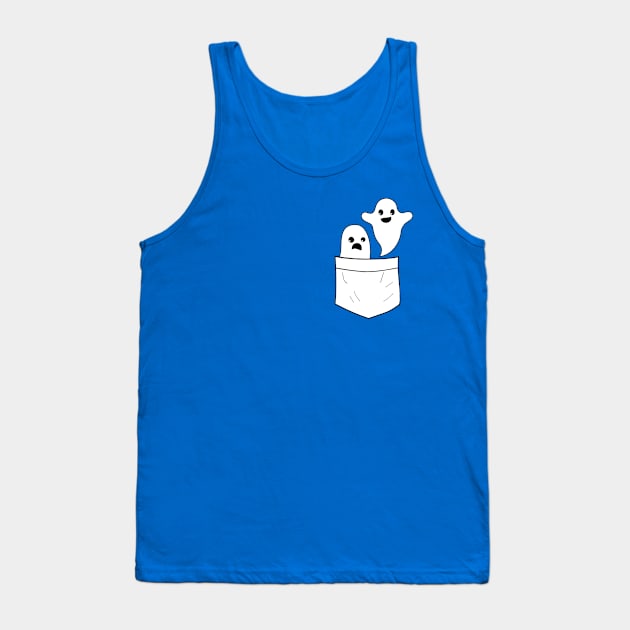 Ghosted Spooky Pocket Tank Top by PeakedNThe90s